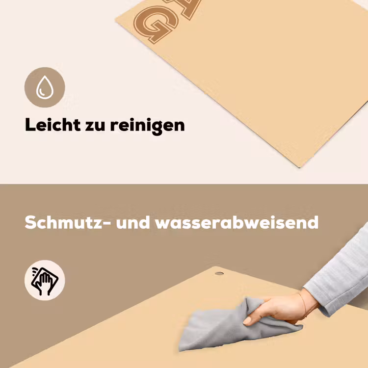 Swag - Bruin - Beige Inductie beschemer met haakjes klein -ky-schoon-de