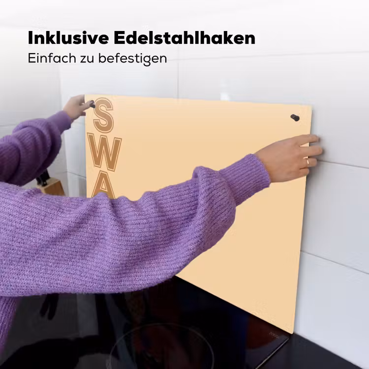 Swag - Bruin - Beige Inductie beschemer met haakjes klein -ky-ophangen-de