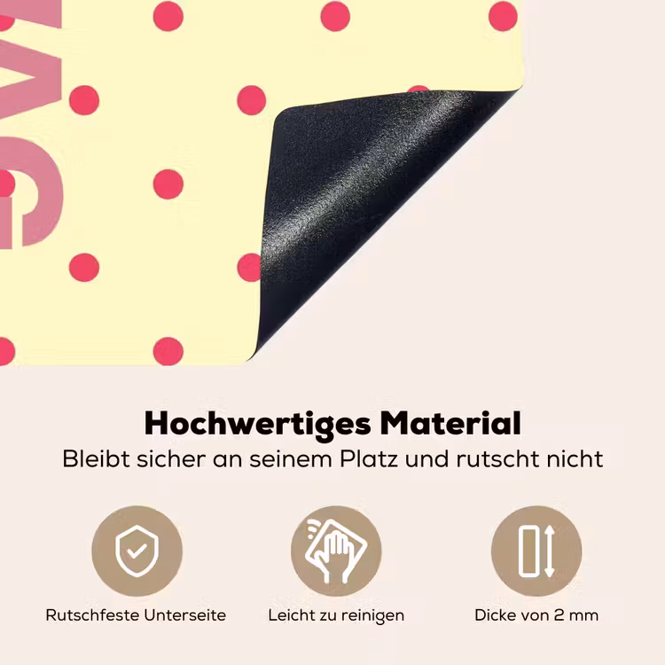 Swag - Roze - Stippen - Geel Inductie beschemer met haakjes klein -ky-onderkant-de