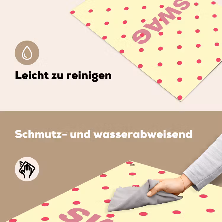 Swag - Roze - Stippen - Geel Inductie beschemer met haakjes klein -ky-schoon-de
