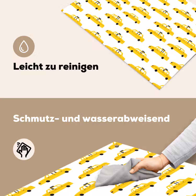 Taxi - Iconisch - Geel Inductie beschemer met haakjes klein 777 -ky-schoon-de