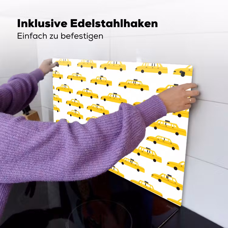 Taxi - Iconisch - Geel Inductie beschemer met haakjes klein 777 -ky-ophangen-de