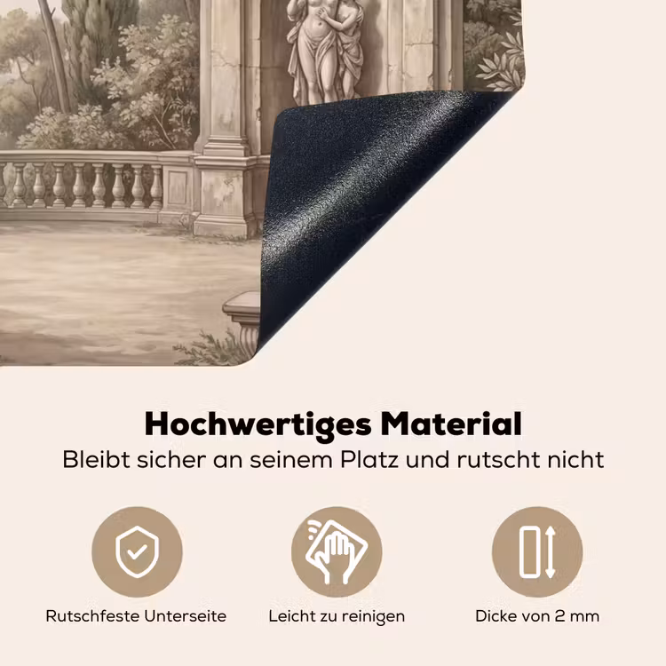 Terras - Stad - Uitzicht - Rivier Inductie beschemer met haakjes klein -ky-onderkant-de