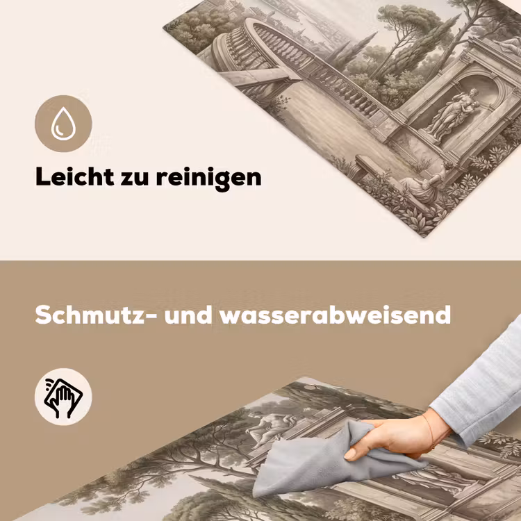 Terras - Stad - Uitzicht - Rivier Inductie beschemer met haakjes klein -ky-schoon-de