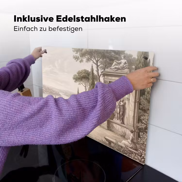 Terras - Stad - Uitzicht - Rivier Inductie beschemer met haakjes klein -ky-ophangen-de