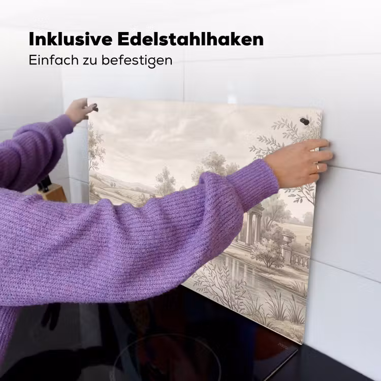 Terras - Water - Natuur - Landschap Inductie beschemer met haakjes klein -ky-ophangen-de