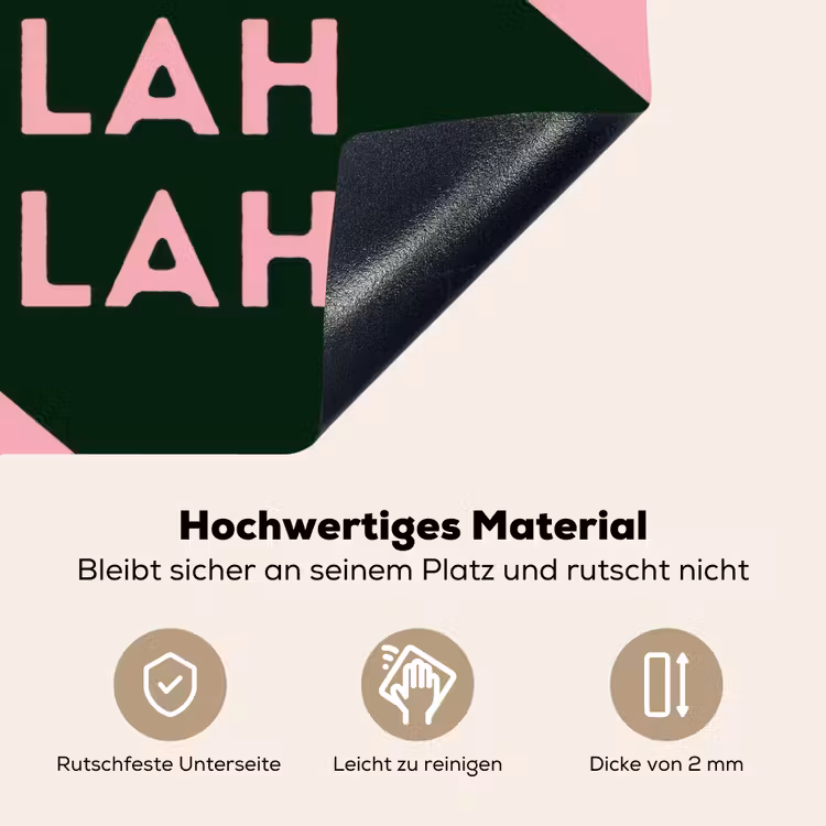 Tekst - Grafisch - Groen - Schaduw Inductie beschemer met haakjes klein -ky-onderkant-de