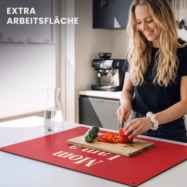 Tekst - Rijkdom - Motivatie - Rood - Modern Inductie beschemer met haakjes klein -ky-usp-de