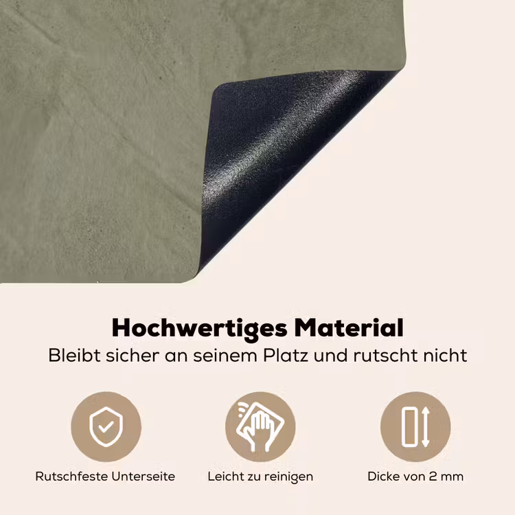 Textuur - Betonlook - Achtergrond - Modern - Groen Inductie beschemer met haakjes klein -ky-onderkant-de