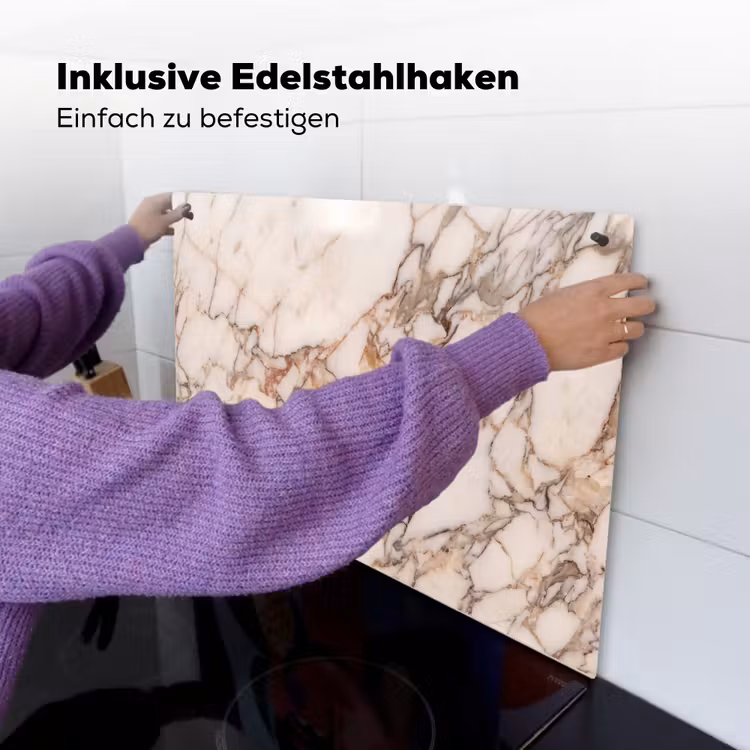 Textuur - Gesteente - Aderen - Abstract - Wit Inductie beschemer met haakjes klein -ky-ophangen-de