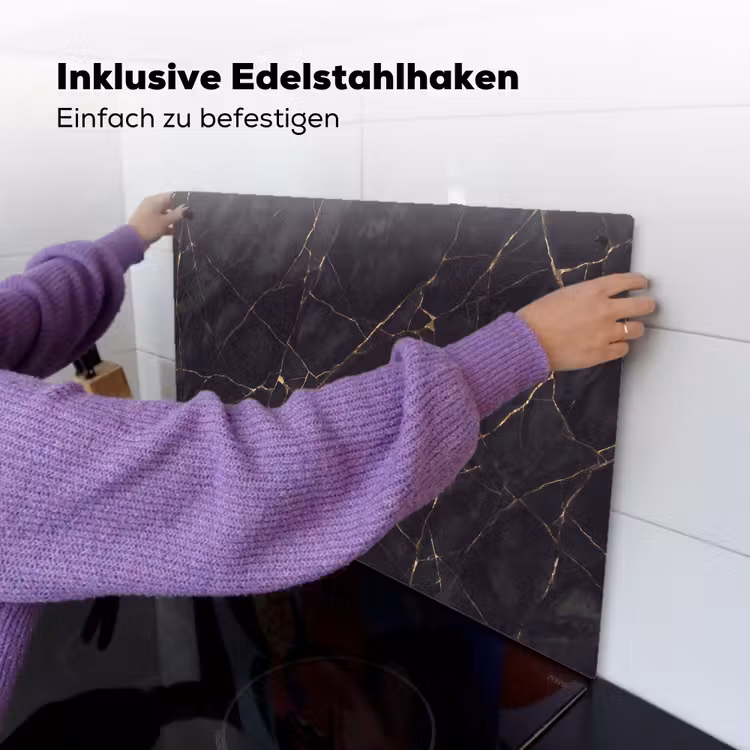 Textuur - Gouden lijnen - Abstract - Modern - Zwart Inductie beschemer met haakjes klein -ky-ophangen-de