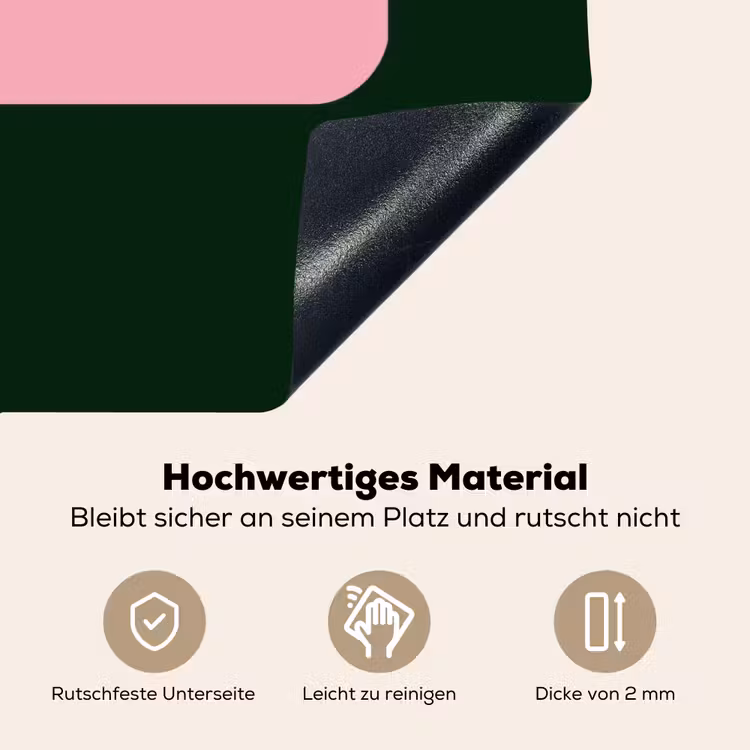 Tekstwolk - BLAH BLAH BLAH - Roze Inductie beschemer met haakjes klein -ky-onderkant-de