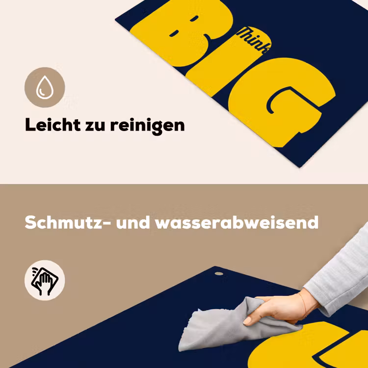 Think big - Blauw - Geel Inductie beschemer met haakjes klein -ky-schoon-de