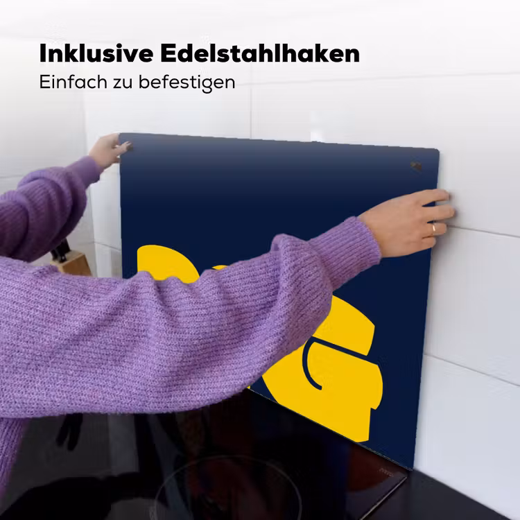 Think big - Blauw - Geel Inductie beschemer met haakjes klein -ky-ophangen-de
