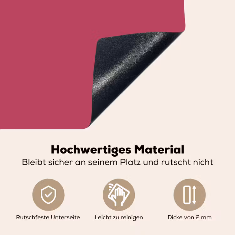 Deep - Berry - Rood Inductie beschemer met haakjes klein 777 -ky-onderkant-de