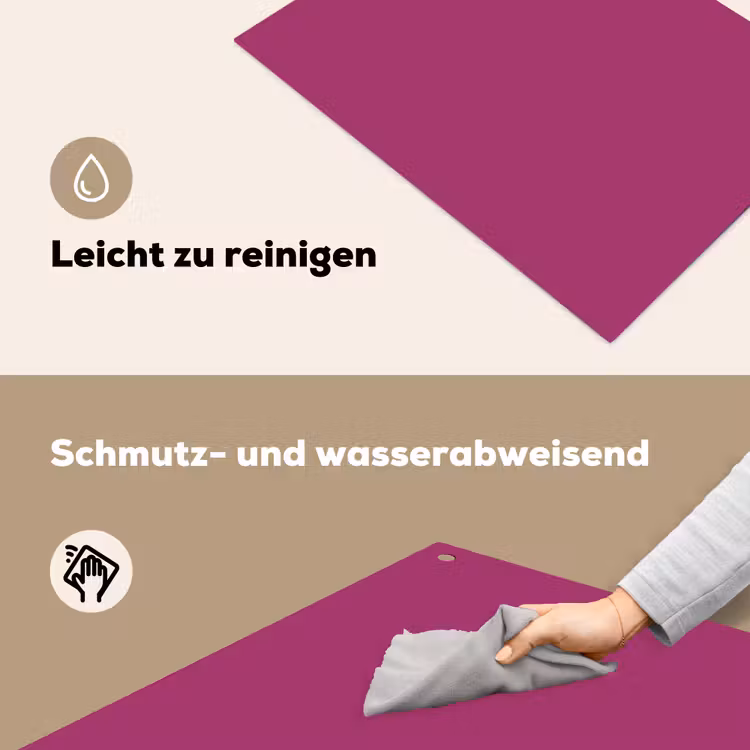 Deep - Magenta - Paars Inductie beschemer met haakjes klein 777 -ky-schoon-de
