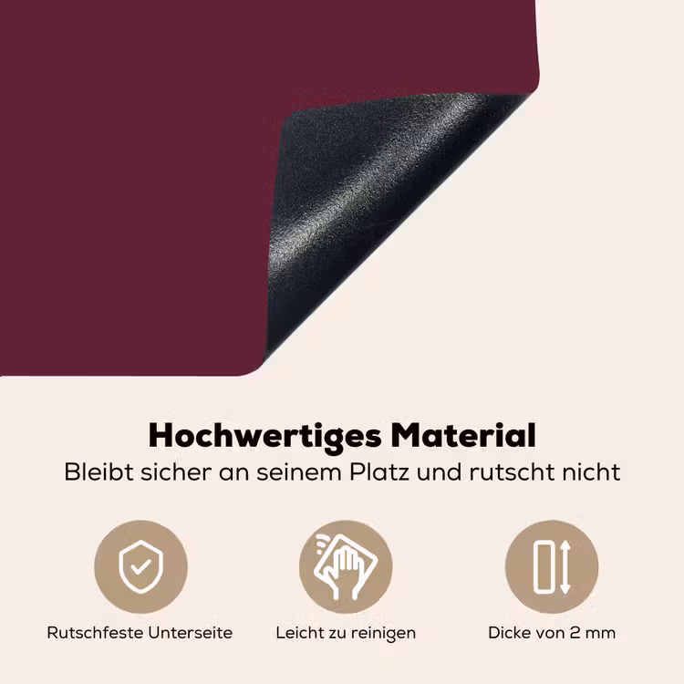 Deep - Plum - Paars Inductie beschemer met haakjes klein 777 -ky-onderkant-de