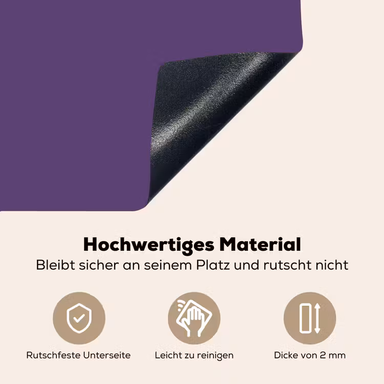 Deep - Plum - Paars Inductie beschemer met haakjes klein 777 -ky-onderkant-de