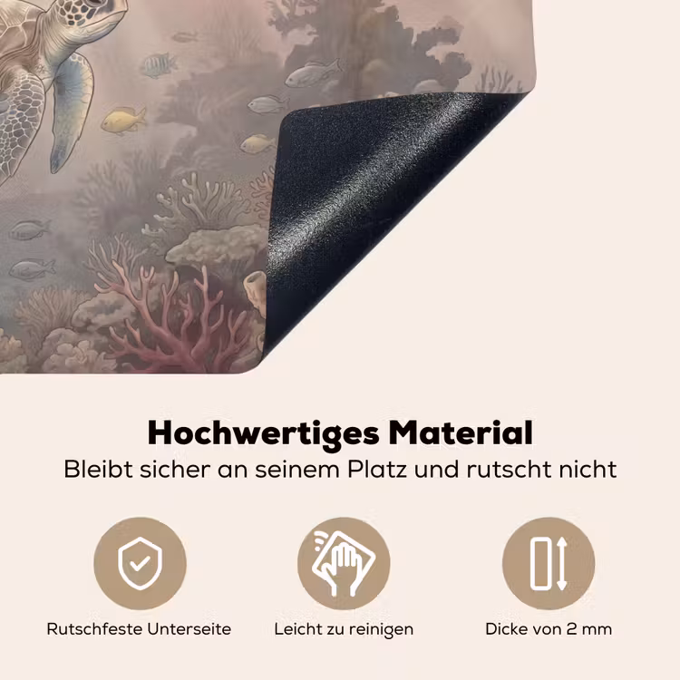 Dier - Onderwater - Oceaan - Illustratie - Zeeleven Inductie beschemer met haakjes klein -ky-onderkant-de