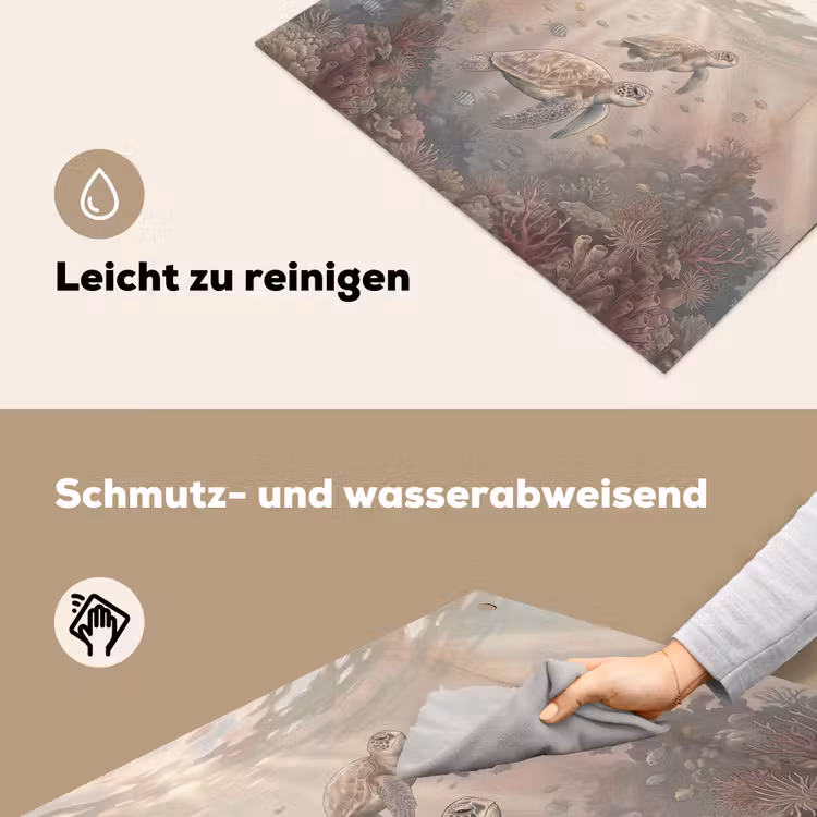 Dier - Onderwater - Oceaan - Illustratie - Zeeleven Inductie beschemer met haakjes klein -ky-schoon-de