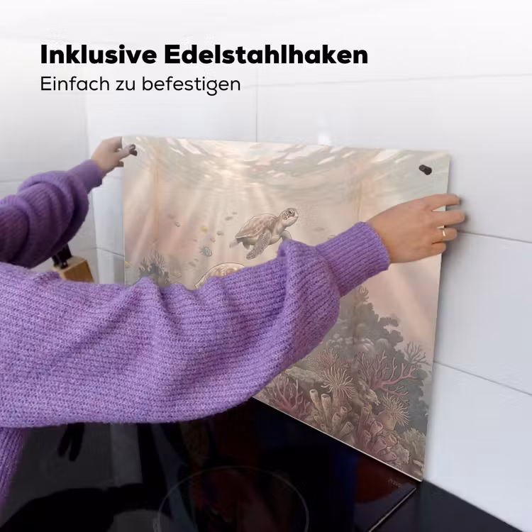 Dier - Onderwater - Oceaan - Illustratie - Zeeleven Inductie beschemer met haakjes klein -ky-ophangen-de
