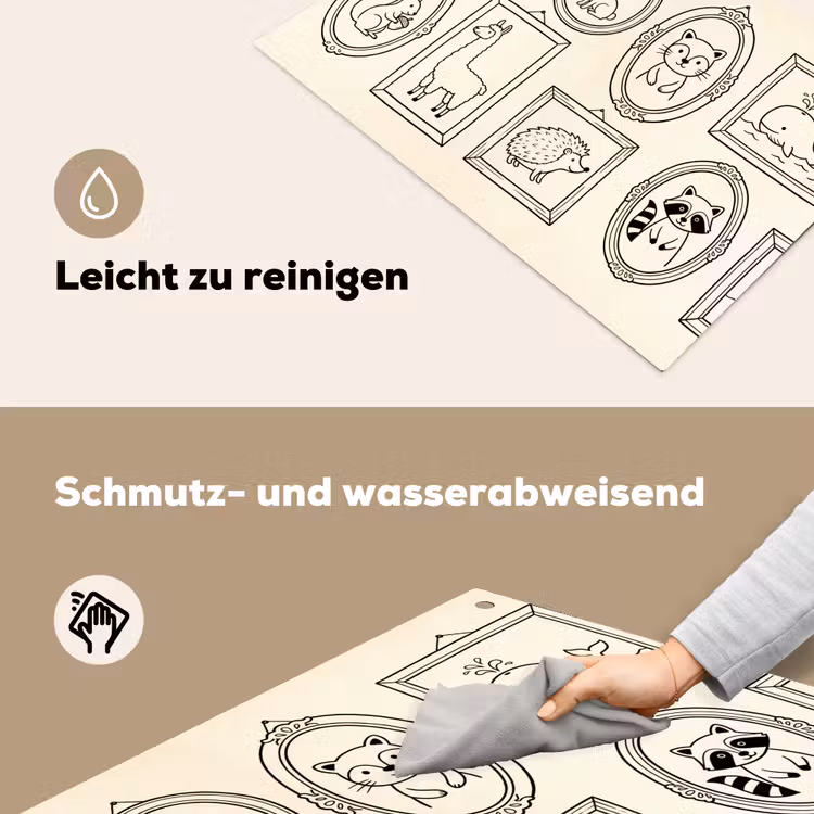 Dieren - Illustratie - Lijsten - Galerij - Speels Inductie beschemer met haakjes klein -ky-schoon-de