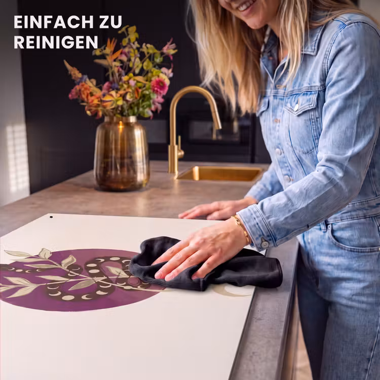 Dieren - Slang - Maan - Mystiek - Abstract Inductie beschemer met haakjes klein -ky-schoon-de