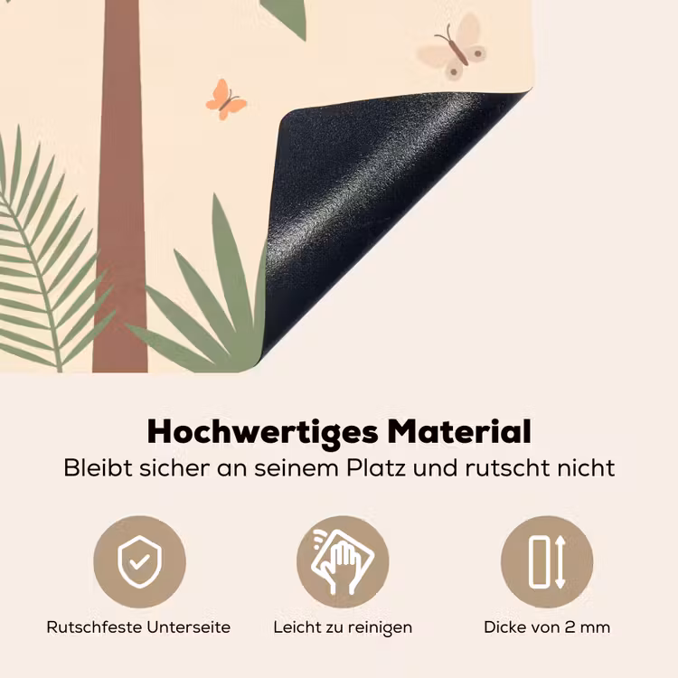 Dieren - Tropisch - Safari - Kleurrijk Inductie beschemer met haakjes klein -ky-onderkant-de