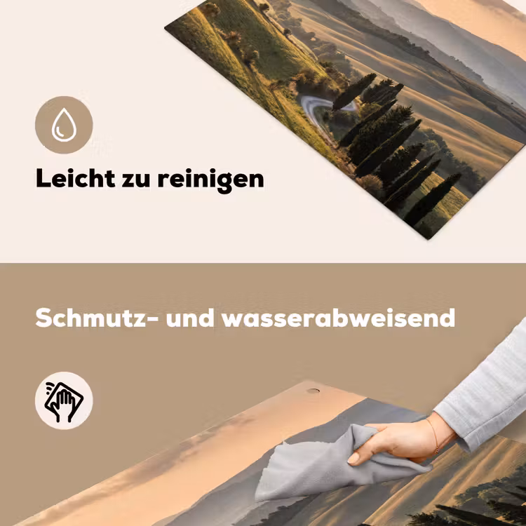 Toscaans - Landschap - Heuvels Inductie beschemer met haakjes klein -ky-schoon-de