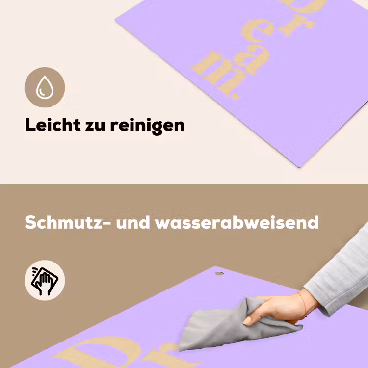 Dream - Paars - Typografisch Inductie beschemer met haakjes klein -ky-schoon-de