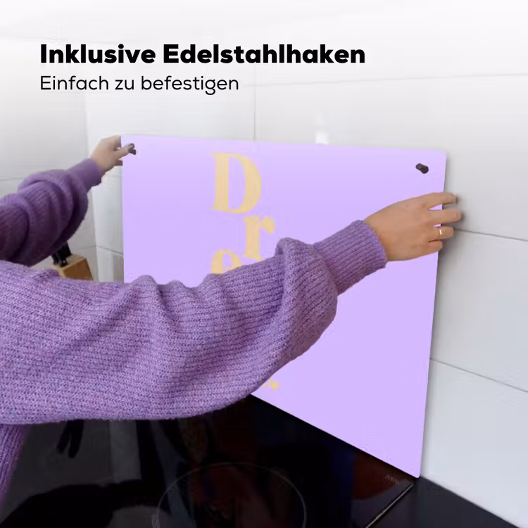 Dream - Paars - Typografisch Inductie beschemer met haakjes klein -ky-ophangen-de