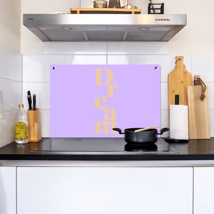 Dream - Paars - Typografisch Inductie beschemer met haakjes klein -sfeer2