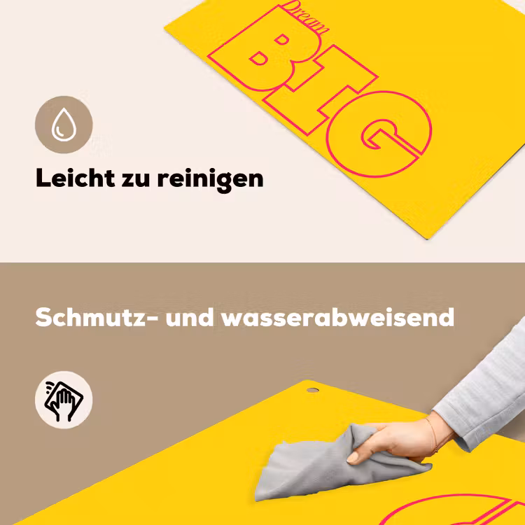 Dream big - Geel - Grafisch Inductie beschemer met haakjes klein -ky-schoon-de