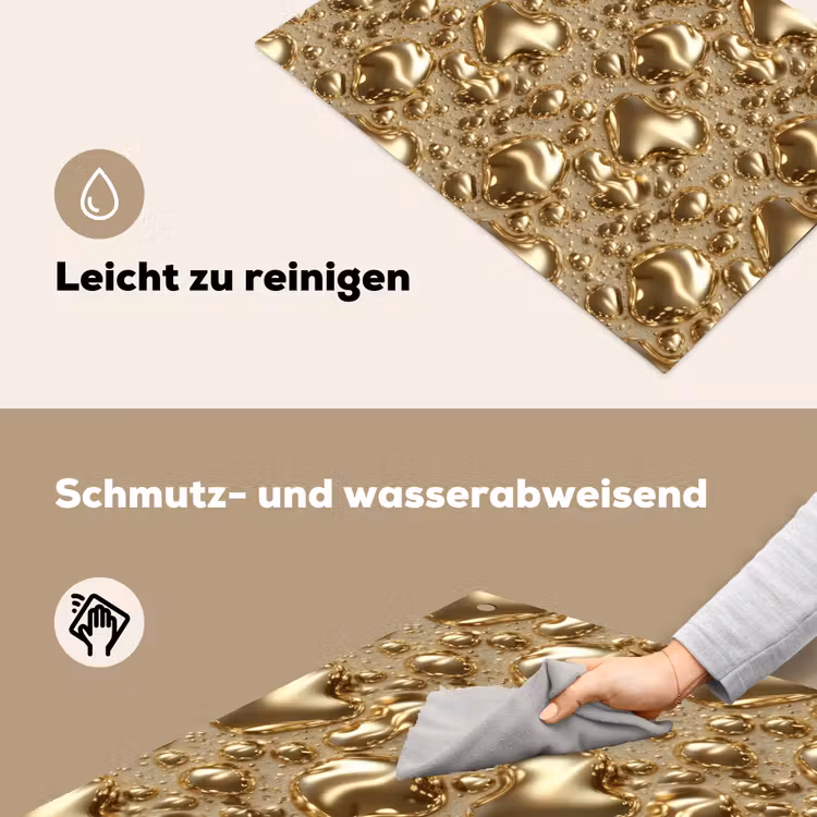 Druppels - Organisch - Goud Inductie beschemer met haakjes klein 777 -ky-schoon-de