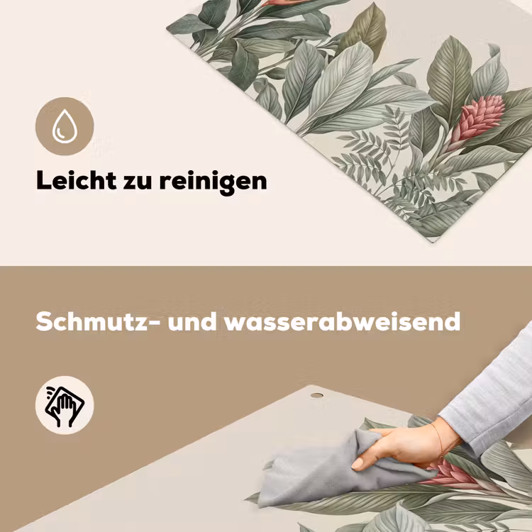 Tropisch - Planten - Modern - Groen Inductie beschemer met haakjes klein -ky-schoon-de