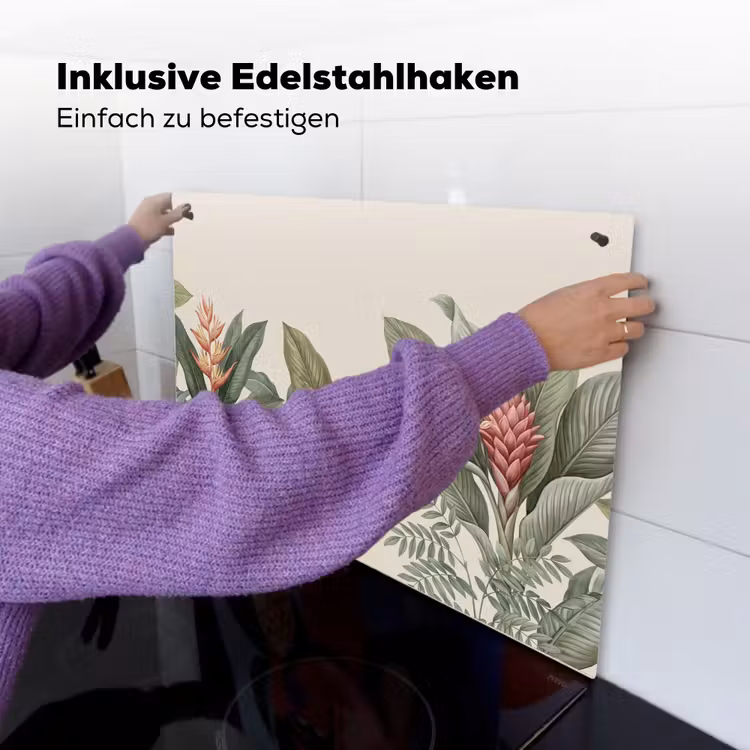 Tropisch - Planten - Modern - Groen Inductie beschemer met haakjes klein -ky-ophangen-de