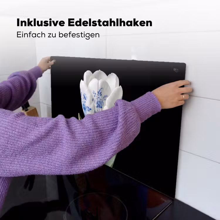 Tulp - Patroon - Blauw Inductie beschemer met haakjes klein -ky-ophangen-de