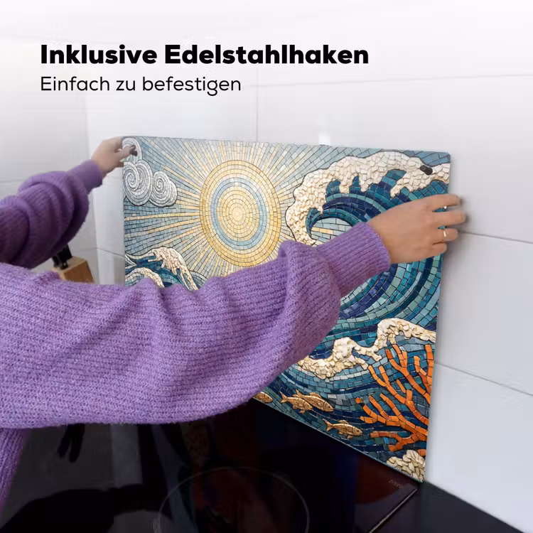 Onderwater - Koraal - Vis - Natuur - Kunst Inductie beschemer met haakjes klein -ky-ophangen-de