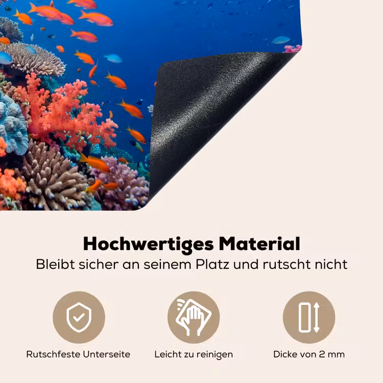 Onderwater - Koraalrif - Vissen - Oceaan - Natuur Inductie beschemer met haakjes klein -ky-onderkant-de