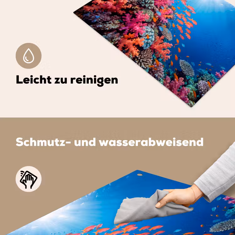 Onderwater - Koraalrif - Vissen - Oceaan - Natuur Inductie beschemer met haakjes klein -ky-schoon-de