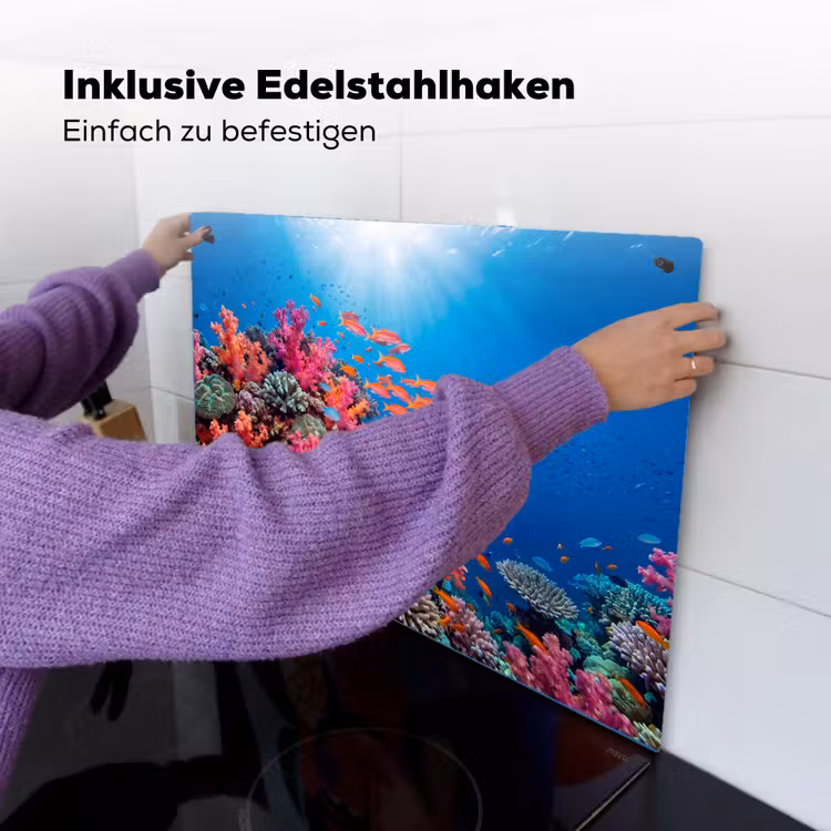 Onderwater - Koraalrif - Vissen - Oceaan - Natuur Inductie beschemer met haakjes klein -ky-ophangen-de