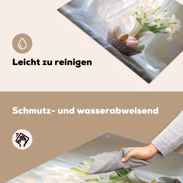Vaas - Eieren - Bloemen Inductie beschemer met haakjes klein -ky-schoon-de