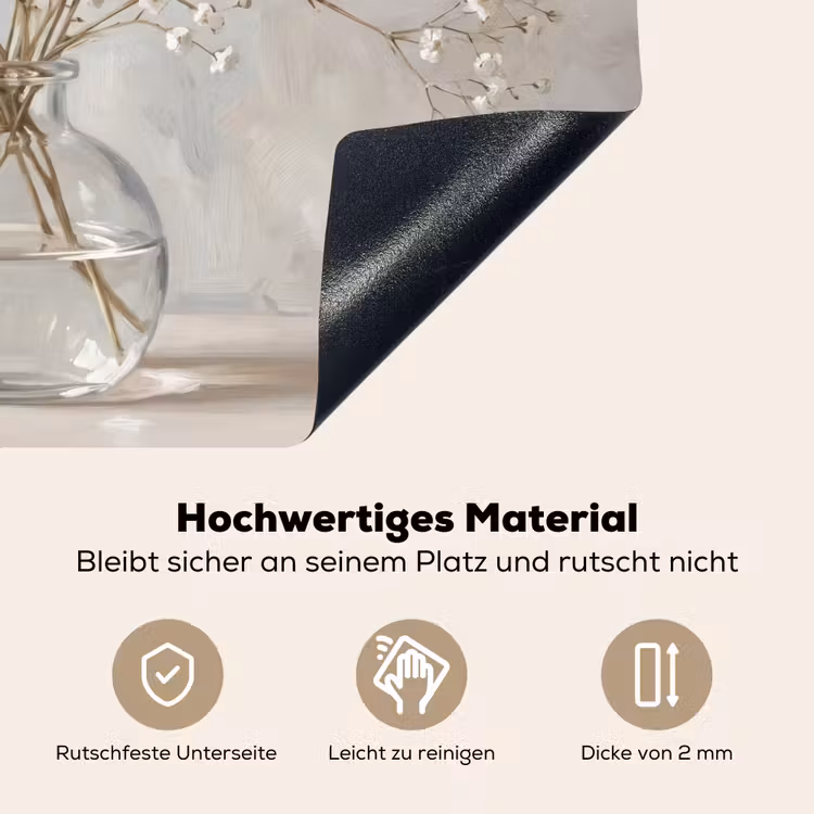 Vaas - Gipskruid - Wit Inductie beschemer met haakjes klein -ky-onderkant-de