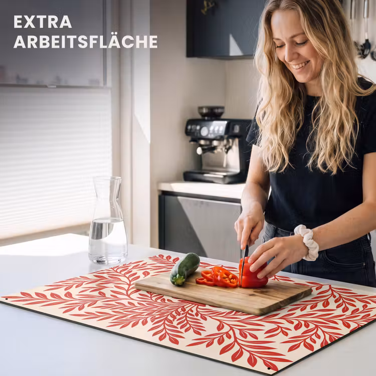 Vaas - Planten - Decoratie - Abstract - Rood Inductie beschemer met haakjes klein -ky-usp-de