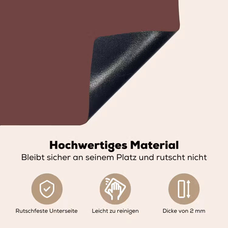 Velvet - Merlot - Rood Inductie beschemer met haakjes klein 777 -ky-onderkant-de