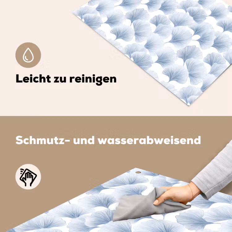 Waaier - Modern - Blauw Inductie beschemer met haakjes klein 777 -ky-schoon-de