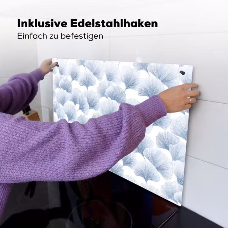 Waaier - Modern - Blauw Inductie beschemer met haakjes klein 777 -ky-ophangen-de