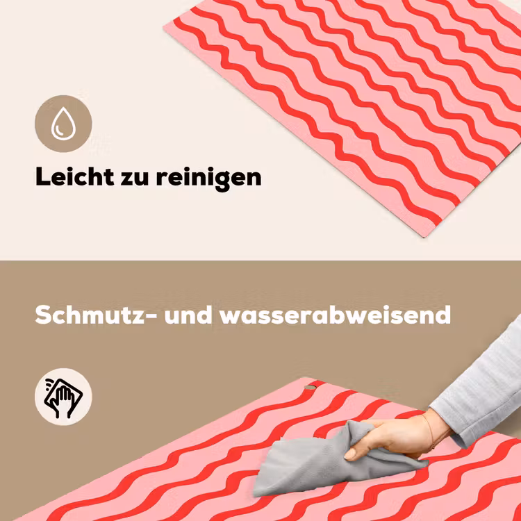 Speels - Patroon - Rood Inductie beschemer met haakjes klein 777 -ky-schoon-de
