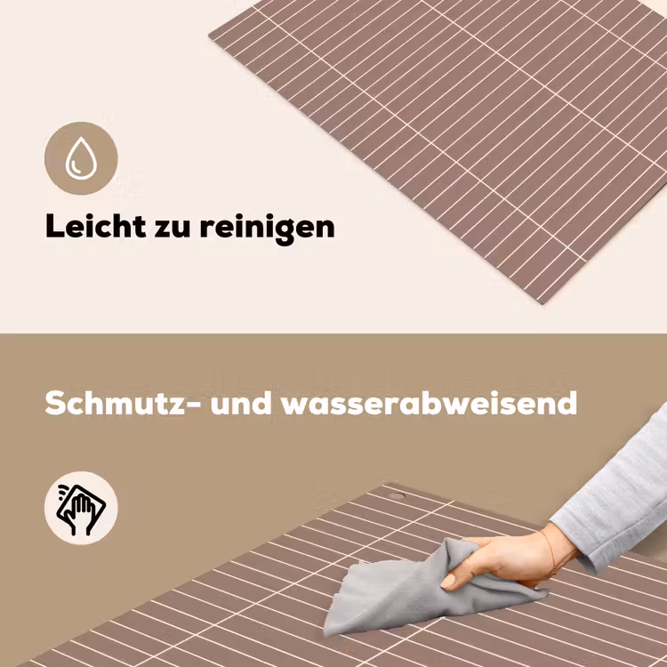 Verticaal - Wandtegel - Terracotta Inductie beschemer met haakjes klein 777 -ky-schoon-de
