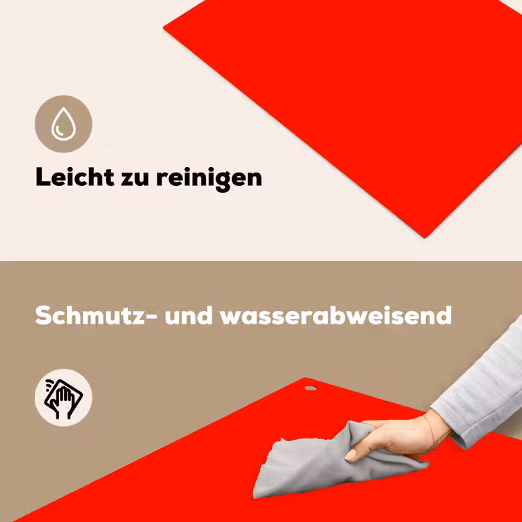 Vibrant - Vermilion - Rood Inductie beschemer met haakjes klein 777 -ky-schoon-de
